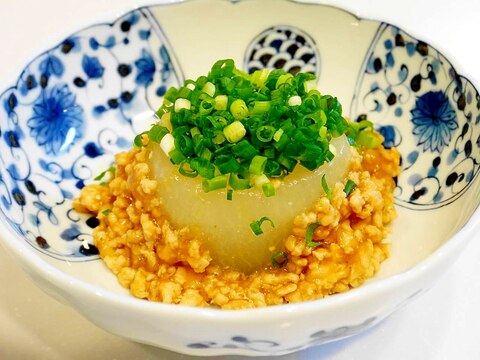 レンジで時短・簡単！ふろふき大根の鶏そぼろあんかけ